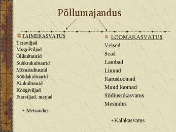 Põllumajanduse mõiste ja koht maailmamajanduses #7
