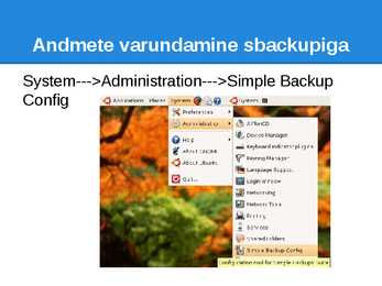 Varundamine ja Taastamine #3