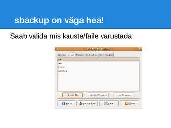 Varundamine ja Taastamine #4