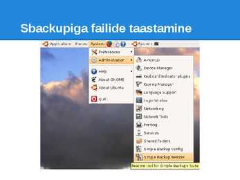 Varundamine ja Taastamine #7