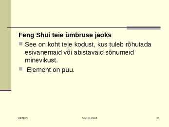 FENG SHUI #12