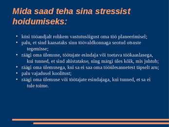 Tööstress #11