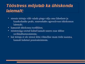 Tööstress #8