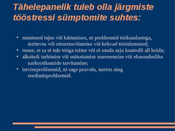 Tööstress #10