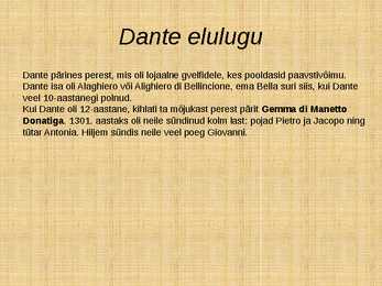 Dante Alighier #4