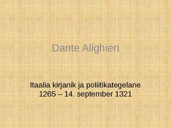 Dante Alighier