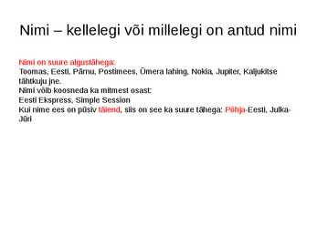 Suur ja väike algustäht #2