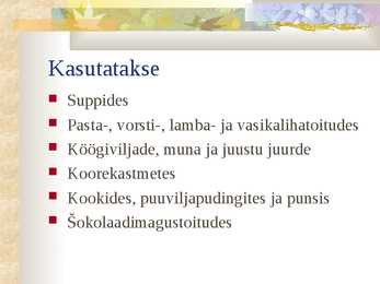 Kodutöö 5 vürtsi-5 ürti #11