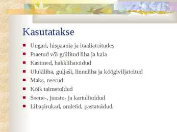 Kodutöö 5 vürtsi-5 ürti #13