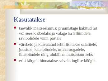 Kodutöö 5 vürtsi-5 ürti #25