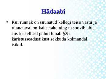 Hädakaitse #6