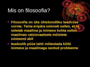 Filosoofia tunnikontrolli kordamisküsimused #2