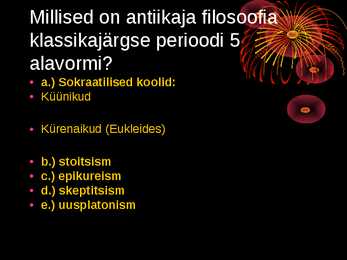 Filosoofia tunnikontrolli kordamisküsimused #32
