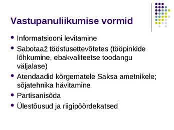 Okupatsioon ja vastupanuliikumine #12