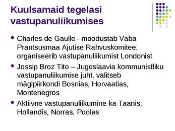 Okupatsioon ja vastupanuliikumine #15