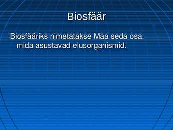 Biosfäär #2