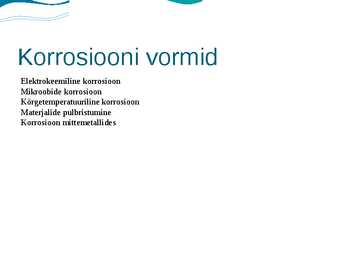 Korrosioon #4