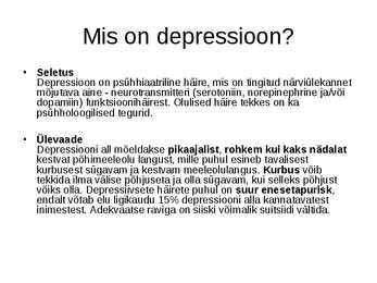 Depressioon #2