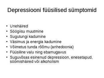 Depressioon #7