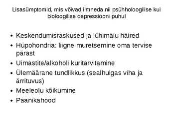 Depressioon #8