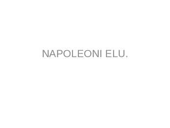 Napoleoni elu