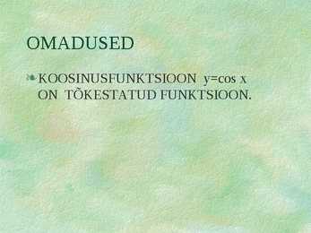 Koosinusfunktsioon #11