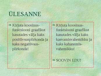 Koosinusfunktsioon #12
