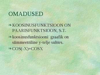 Koosinusfunktsioon #3