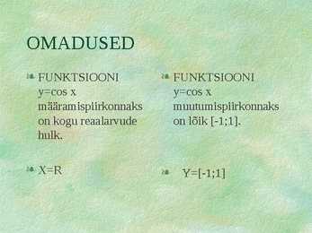 Koosinusfunktsioon #4