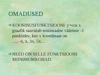 Koosinusfunktsioon #10