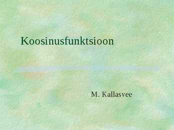 Koosinusfunktsioon