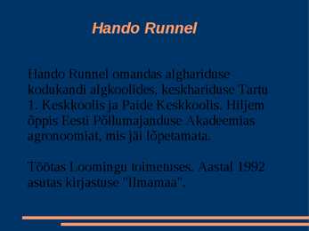 Hando Runnel
