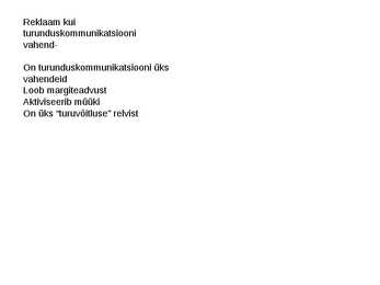 MIS ON REKLAAM #14