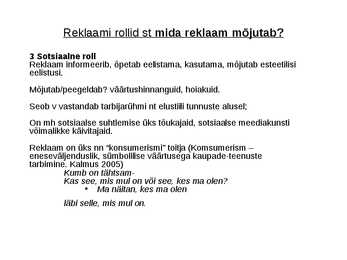 MIS ON REKLAAM #16