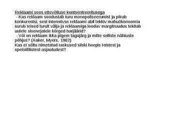 MIS ON REKLAAM #20