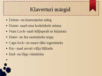 Arvuti õpetus #2