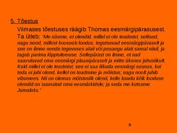 Aquino Thomas #9
