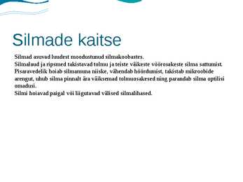 N�gemiselundid-kokkuv�te n�gemiselunditest-nende kaitsmisest #4