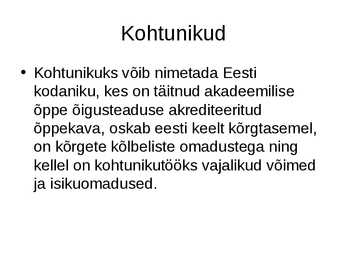 Kohtunikud ja rahvakohtunikud #2
