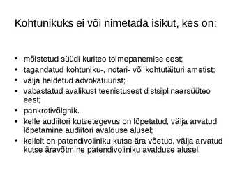 Kohtunikud ja rahvakohtunikud #4