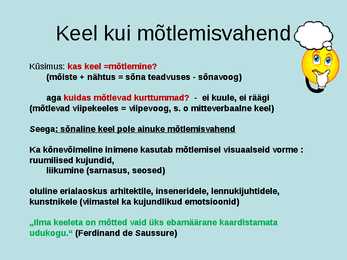 Keele olemus #5