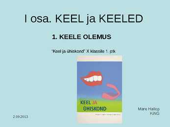 Keele olemus