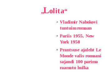 Vladimir Nabokov-Lolita-esitlus #3