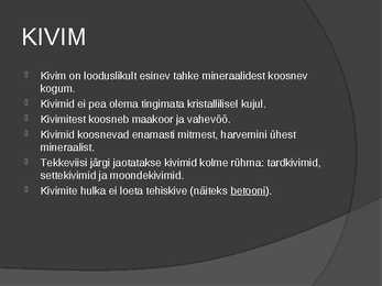 Kivimid-mineraalid #3