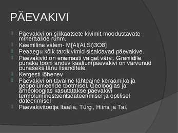 Kivimid-mineraalid #5