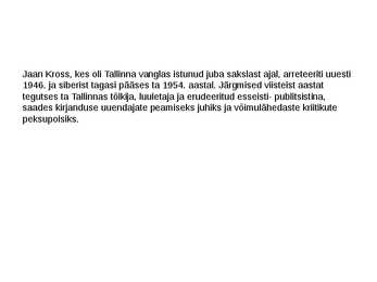 Jaan Kross #3