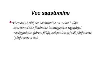 Vee saastumine ja selle vältimine #2