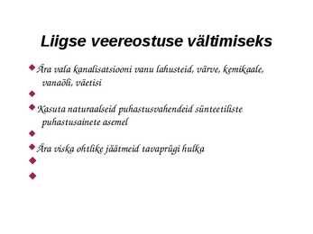 Vee saastumine ja selle vältimine #8
