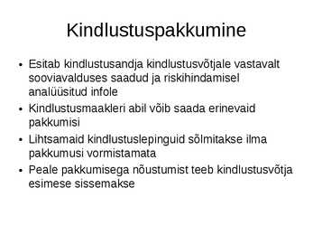 Kindlustusleping #11