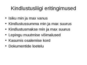 Kindlustusleping #16